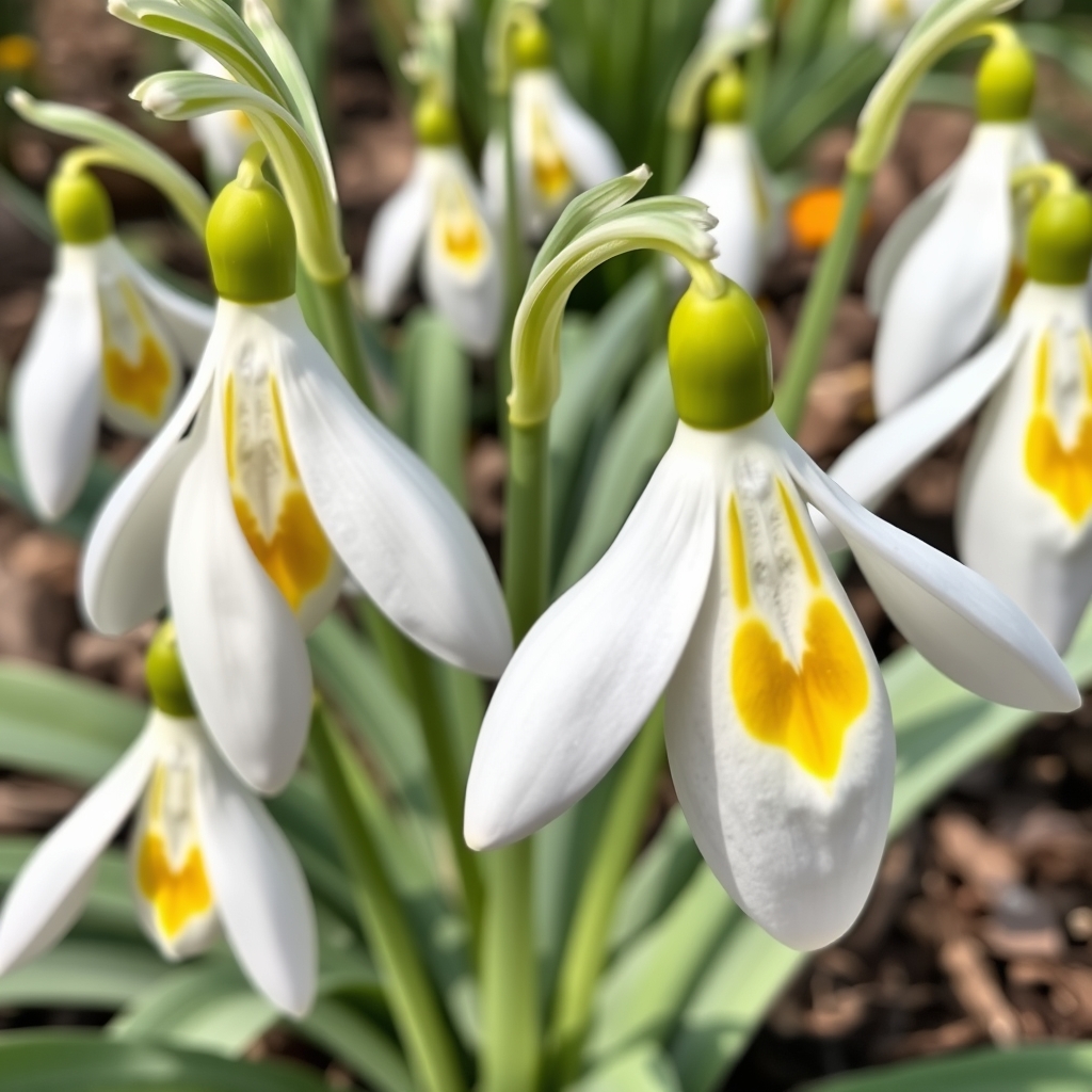 Galanthus ‘Dryad Gold Bullion’