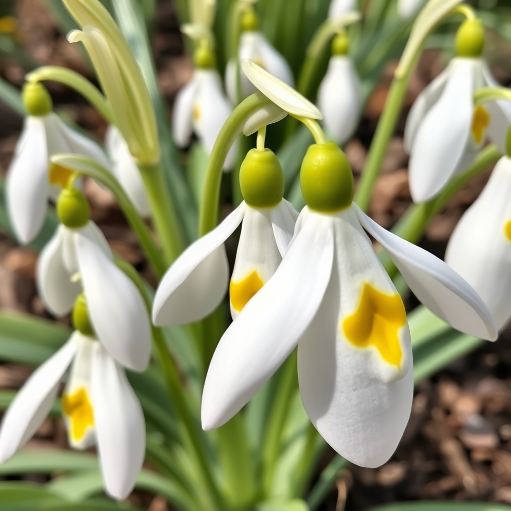 Galanthus ‘Dryad Gold Star’