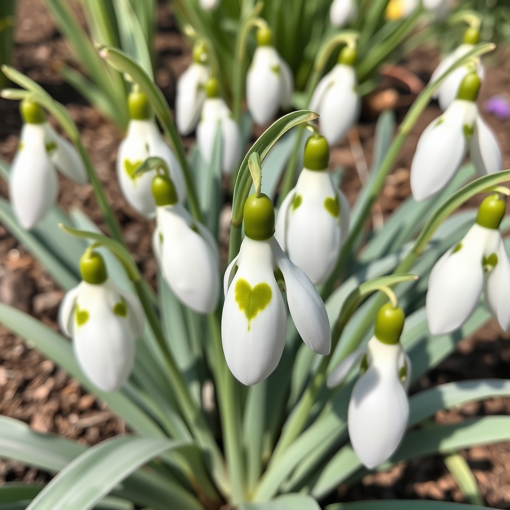 Galanthus ‘Green of Hearts’