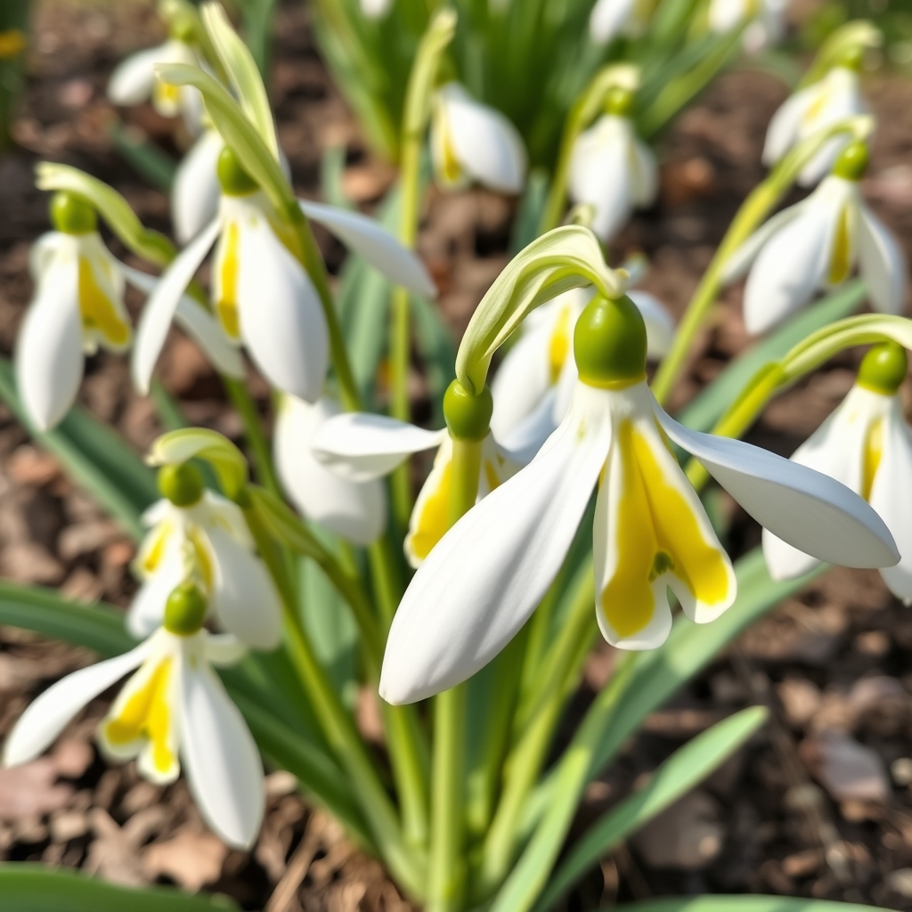 Galanthus 'Dick's Early Yellow'