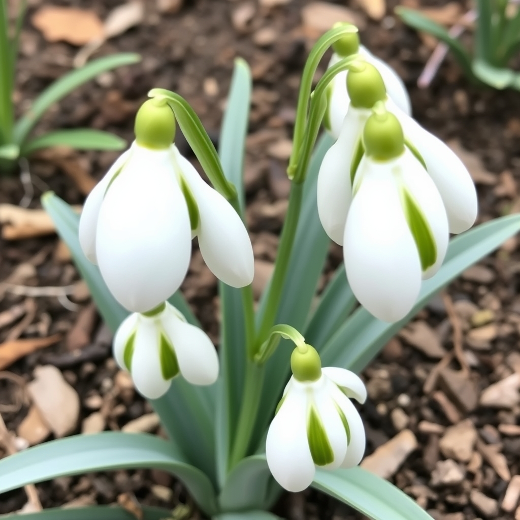 Galanthus ‘Dumpy Green’
