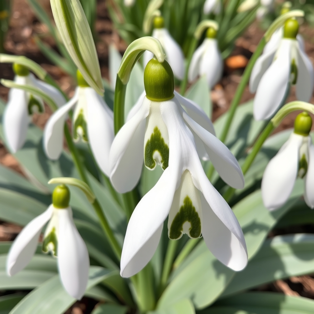 Galanthus elwesii var. elwesii 'Maidwell L'