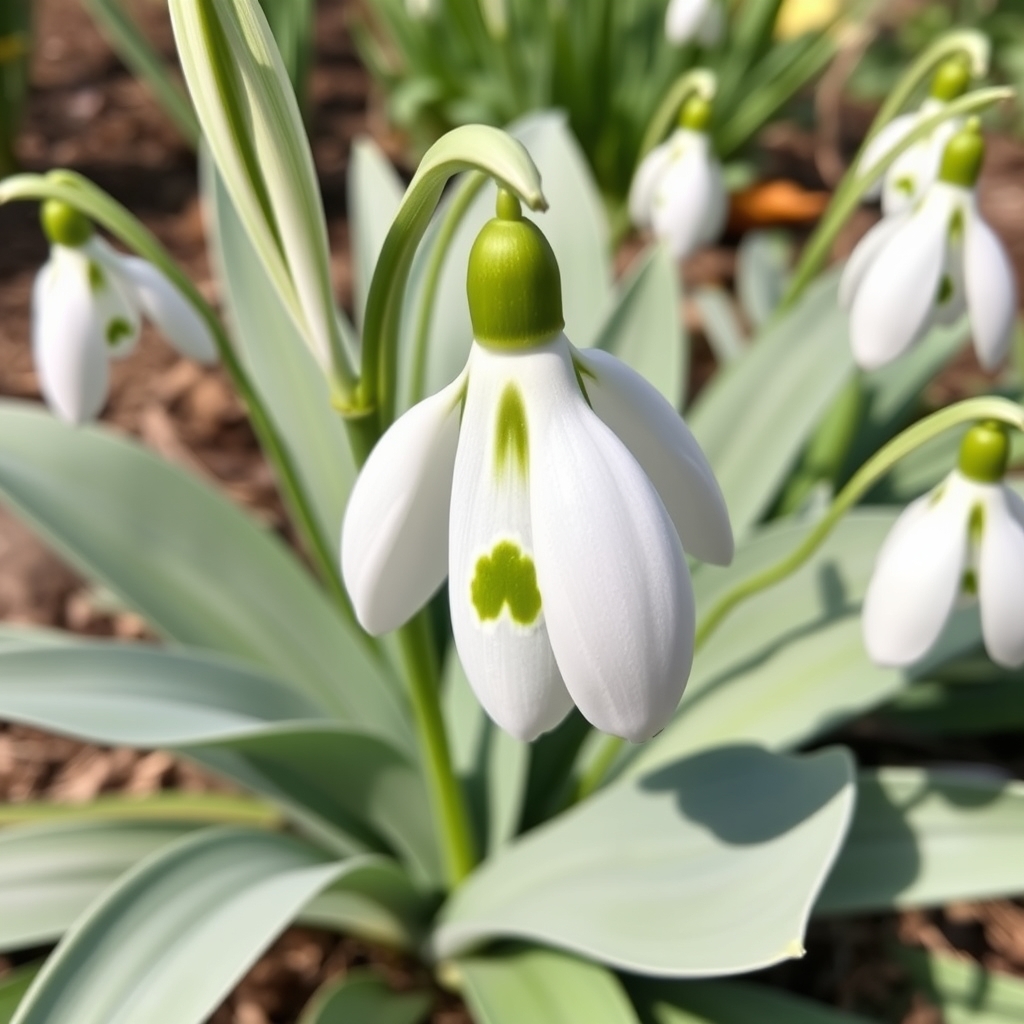 Galanthus elwesii var. elwesii 'Stockcross Gem'