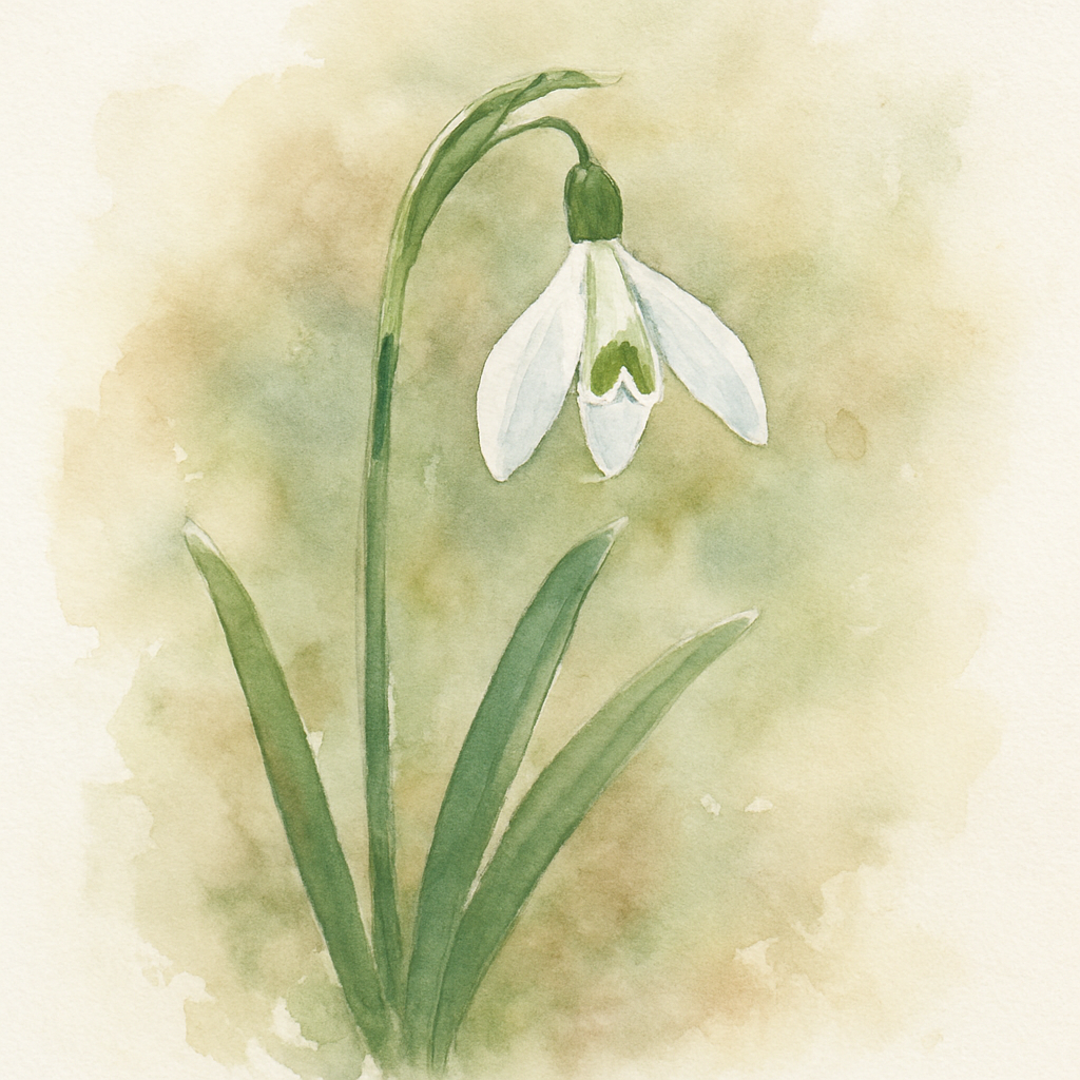 Galanthus Green Brush