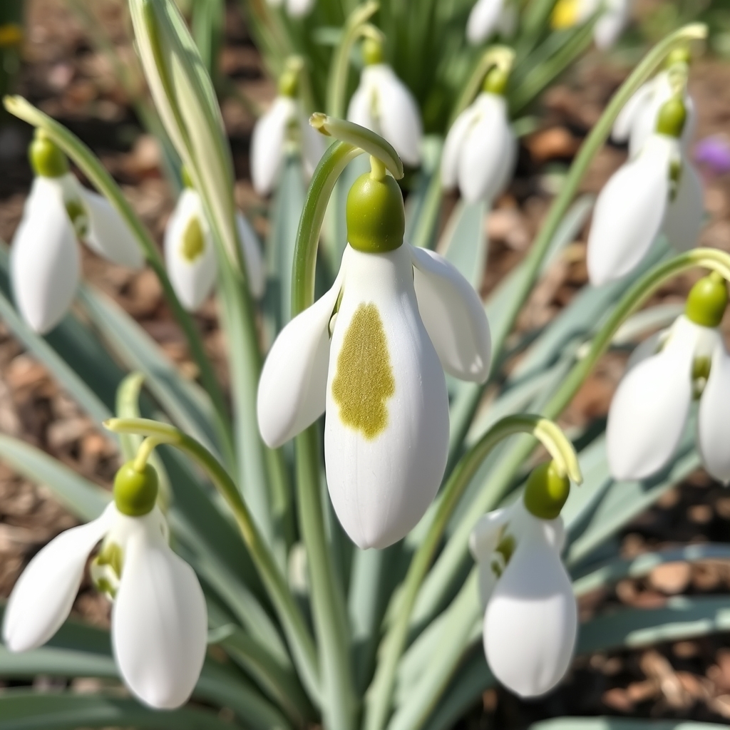 Galanthus nivalis ‘Watlington Smudge’