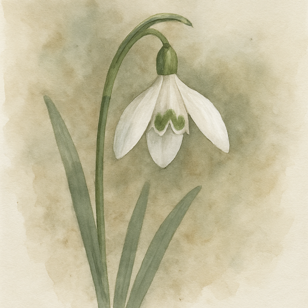 Galanthus nivalis ‘Watlington Smudge’