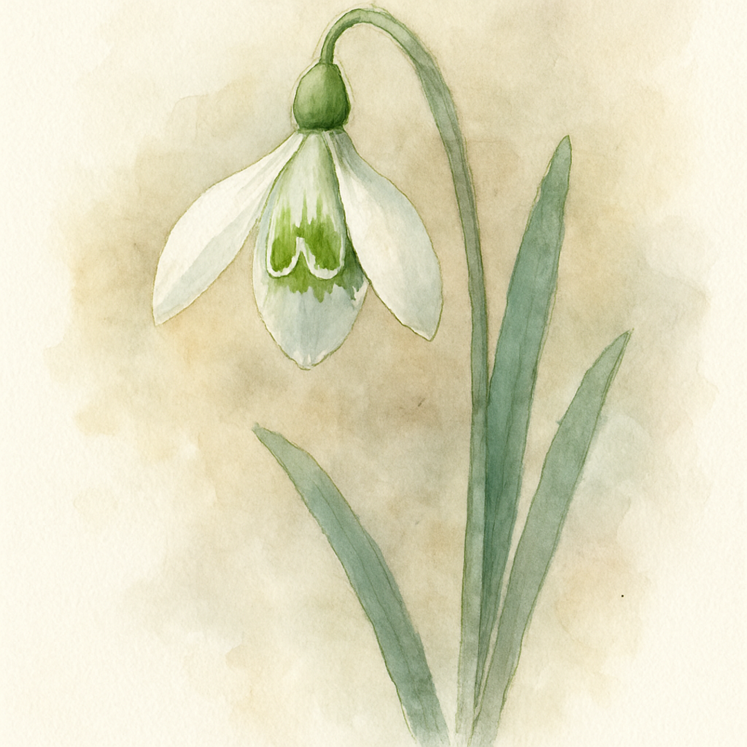 Galanthus reginae olgae ‘Ruby’s Green Dream’