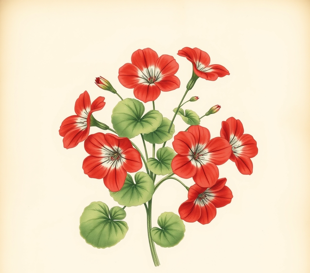 Geranium Bullseye Cherry Bedding Plants