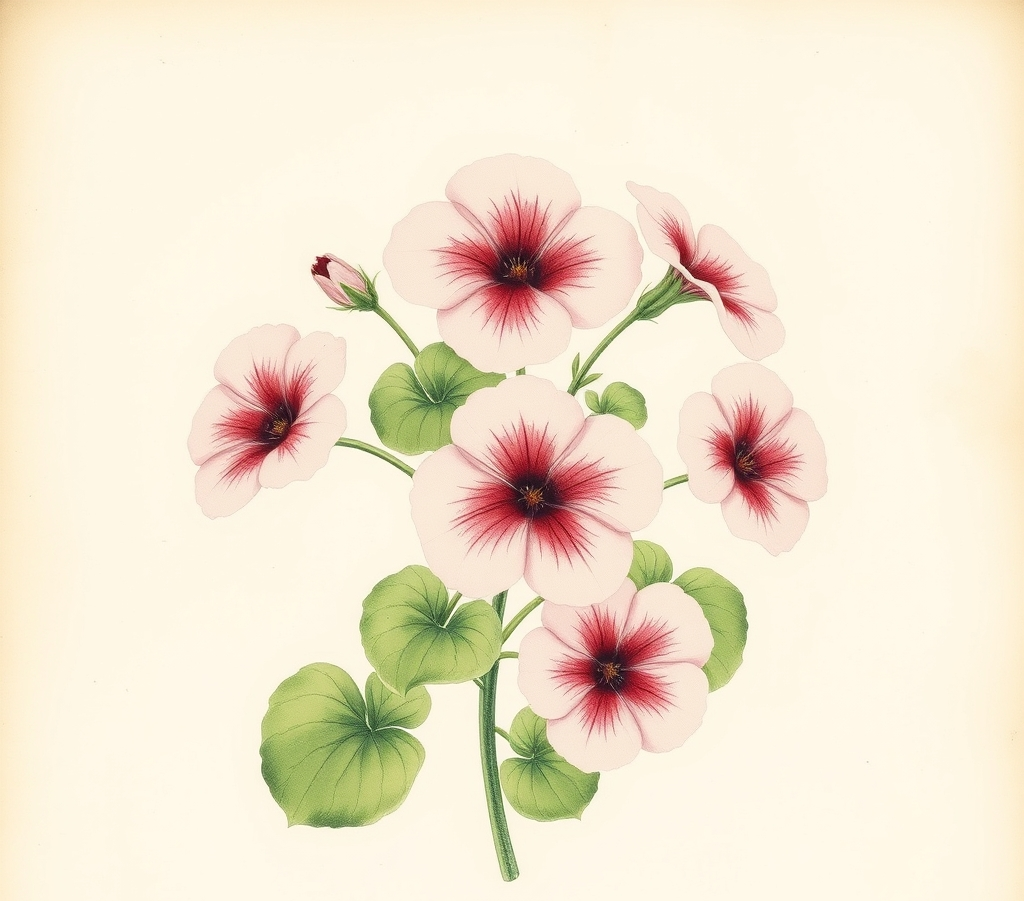 Geranium Bullseye Light Pink Bedding Plants