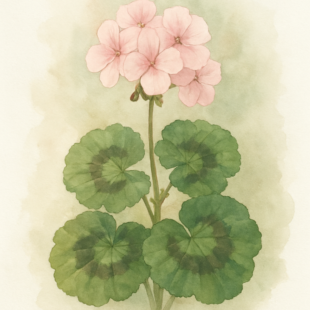 Geranium Bullseye Light Pink