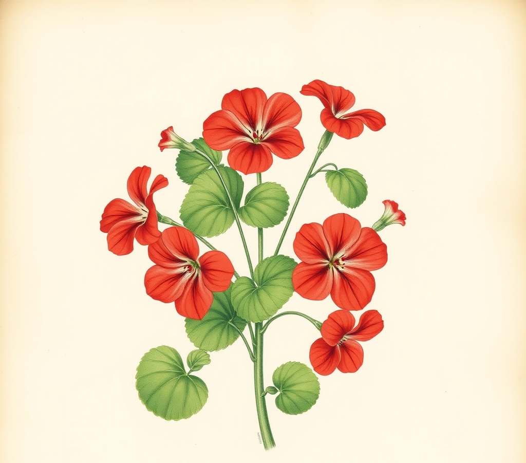 Geranium Bullseye Red Bedding Plants