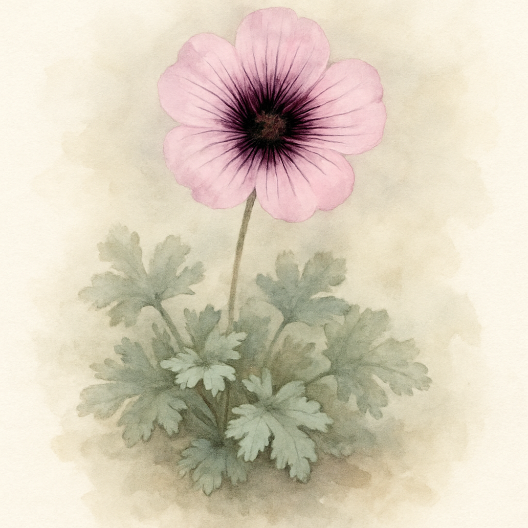 Geranium cinereum 'Dark Eyed Lady'