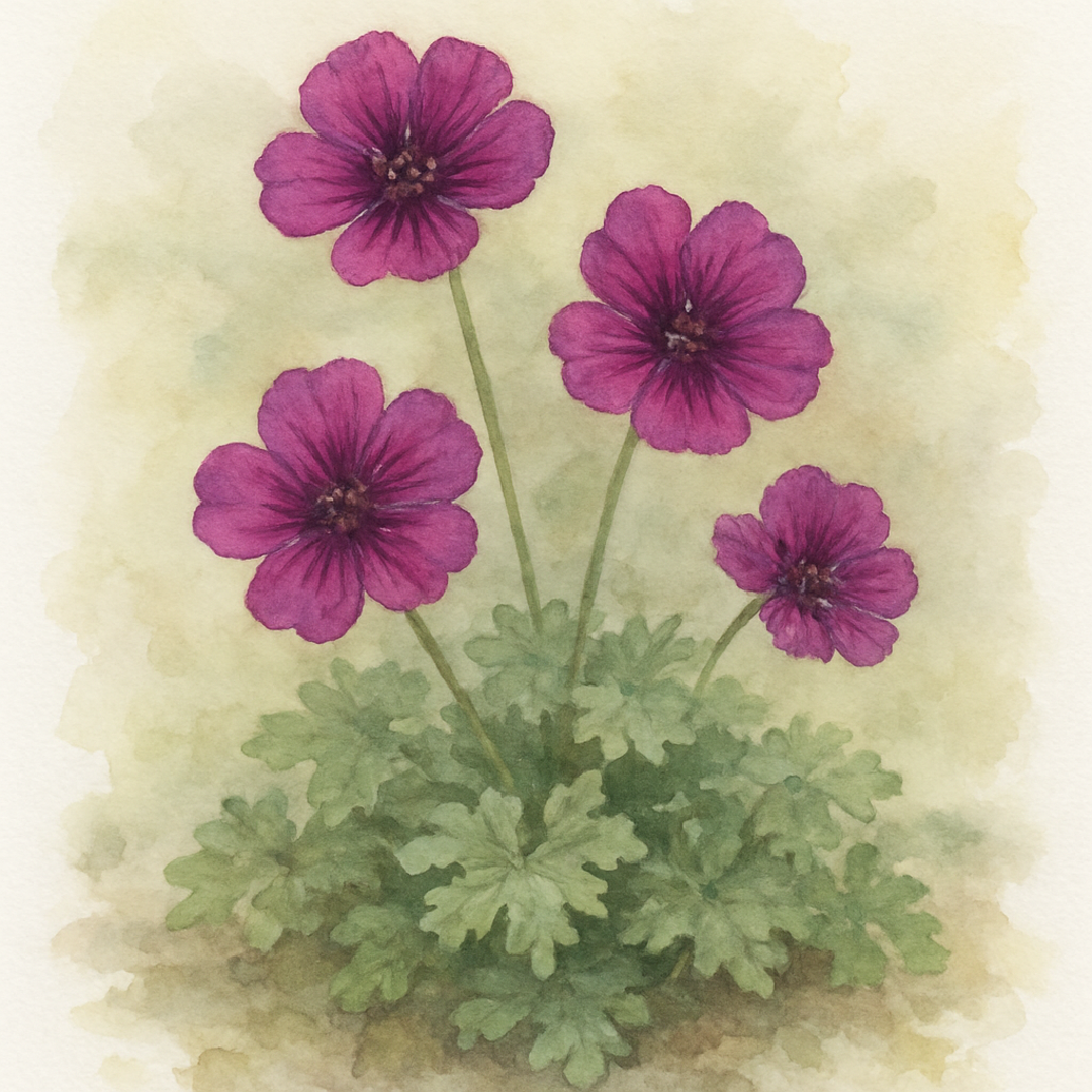 Geranium cinereum 'Jolly Jewel Night'