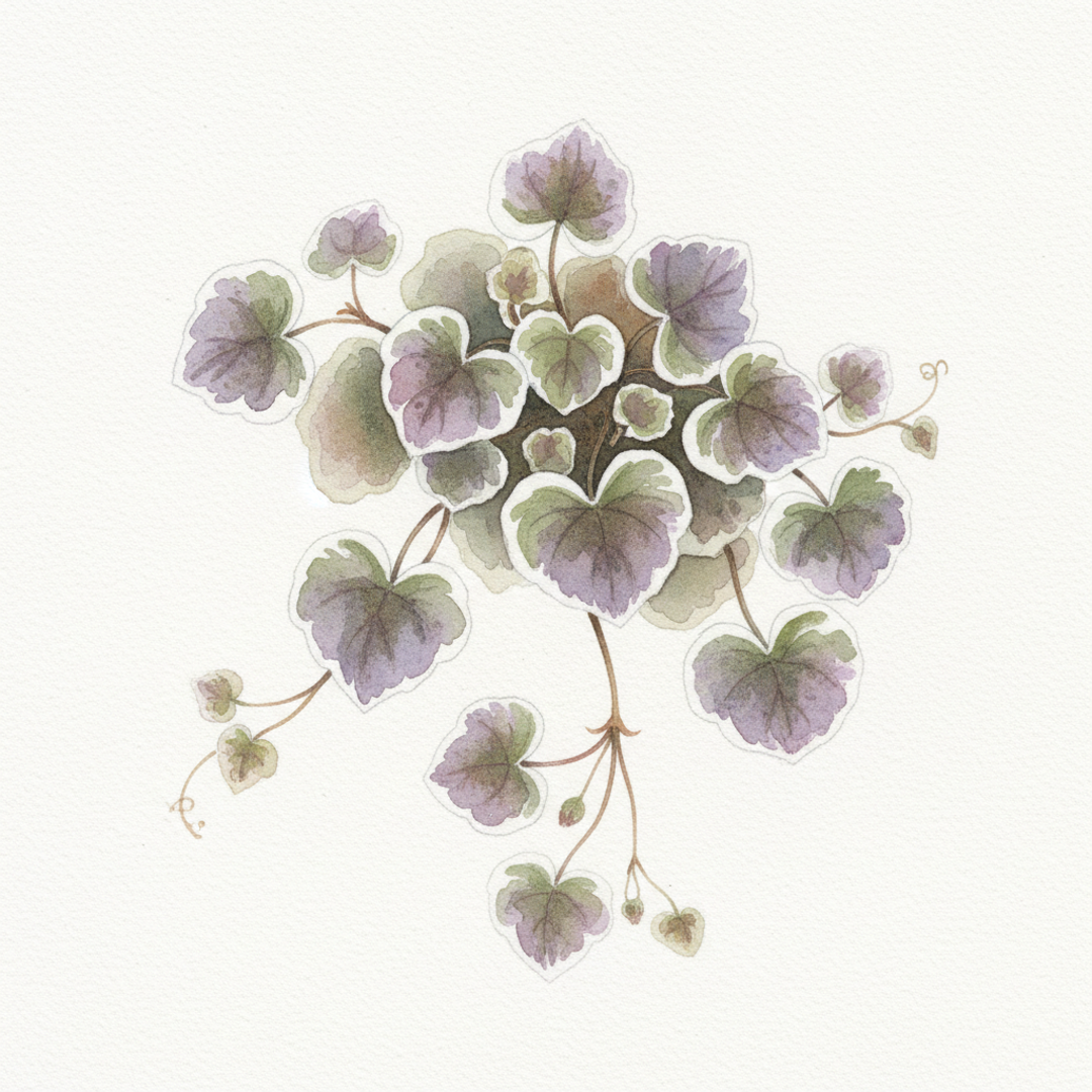 Geranium Ivy Leaf Lavender Splash Basket Plants