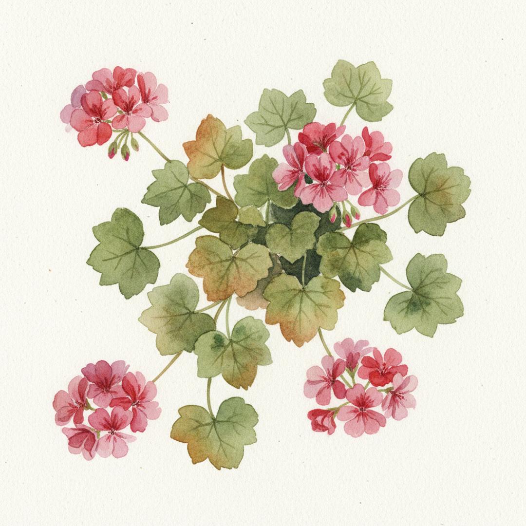 Geranium Ivy Leaf Maxime Basket Plants