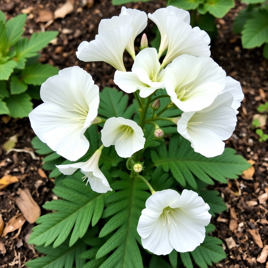 Geranium maderense 'Guernsey White'