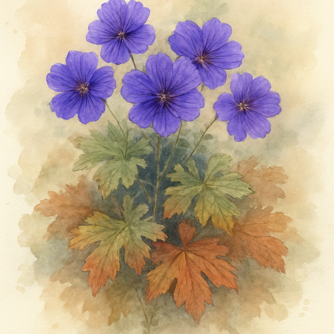 Geranium × magnificum 'Rosemoor'