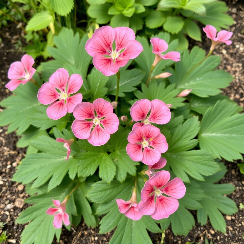 Geranium × oxonianum ‘Wargrave Pink’