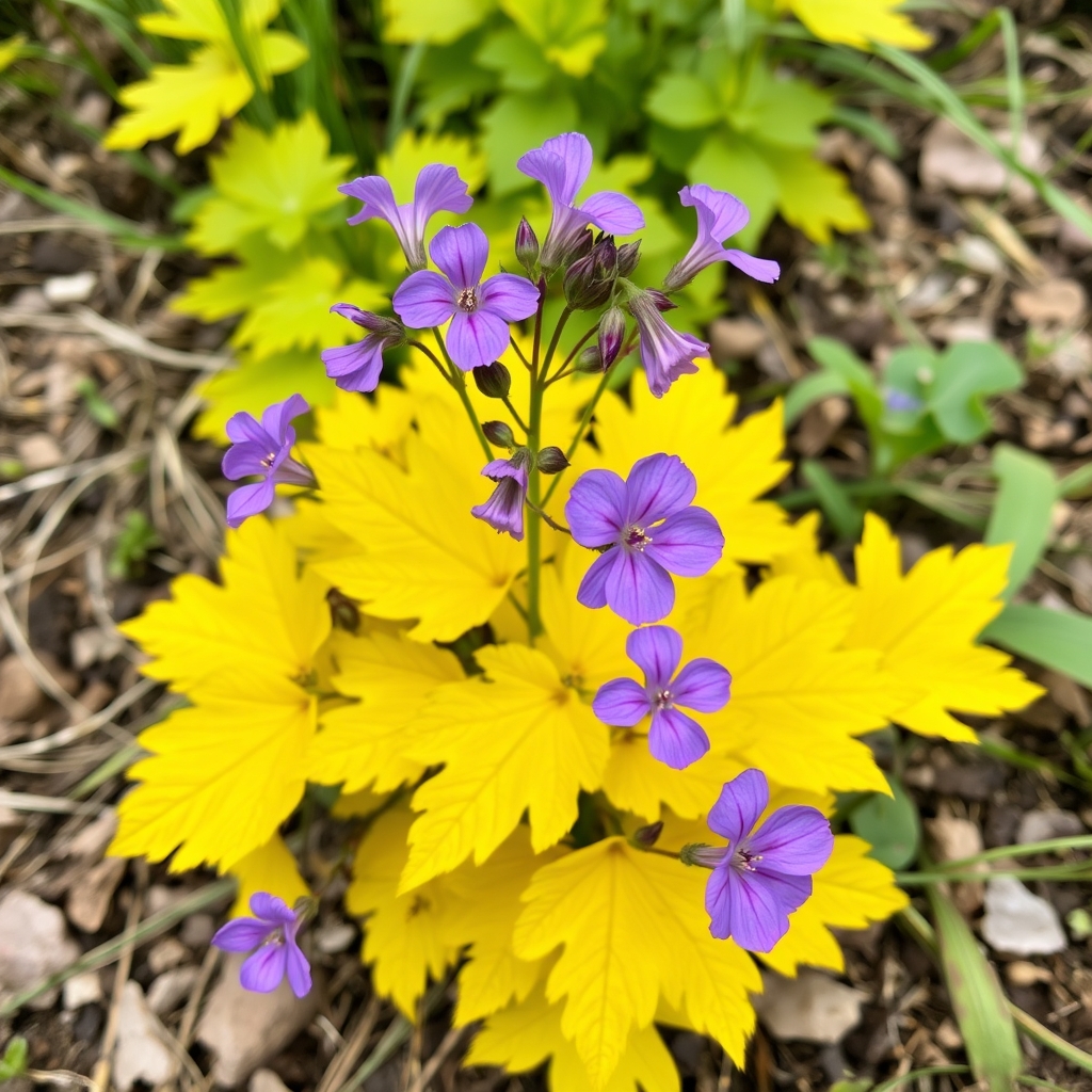 Geranium phaeum ‘Brundall Gold’