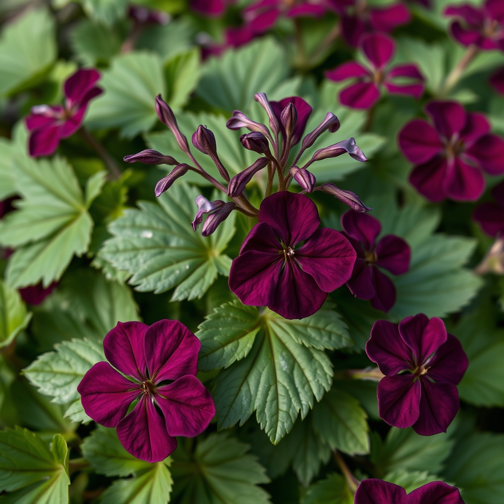 Geranium phaeum ‘Nightshade’