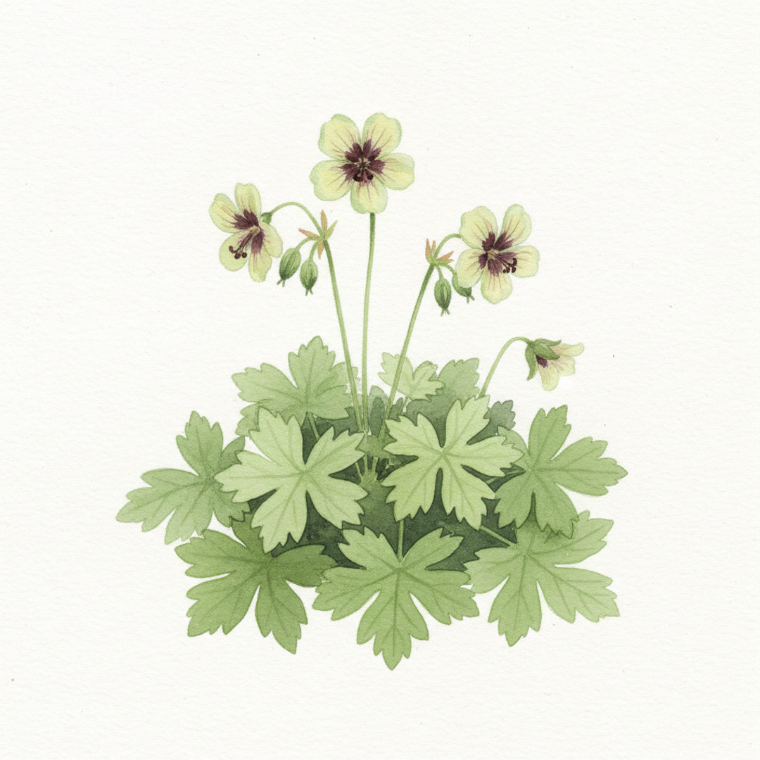Geranium phaeum 'Green Ghost'