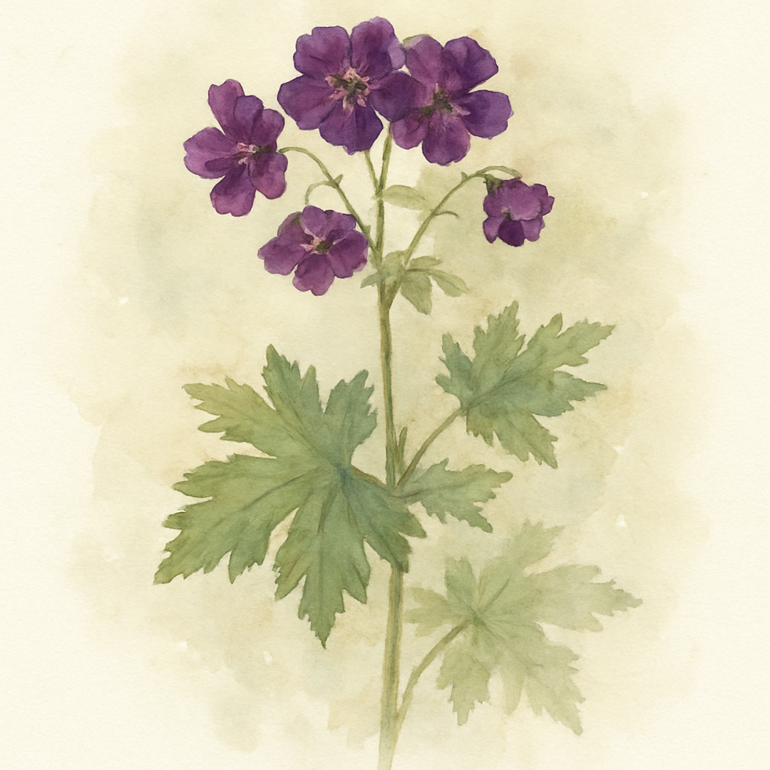 Geranium phaeum 'Joseph Green'