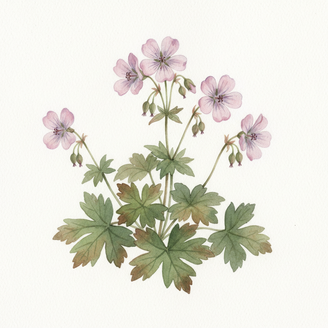 Geranium phaeum 'Mottisfont Rose'