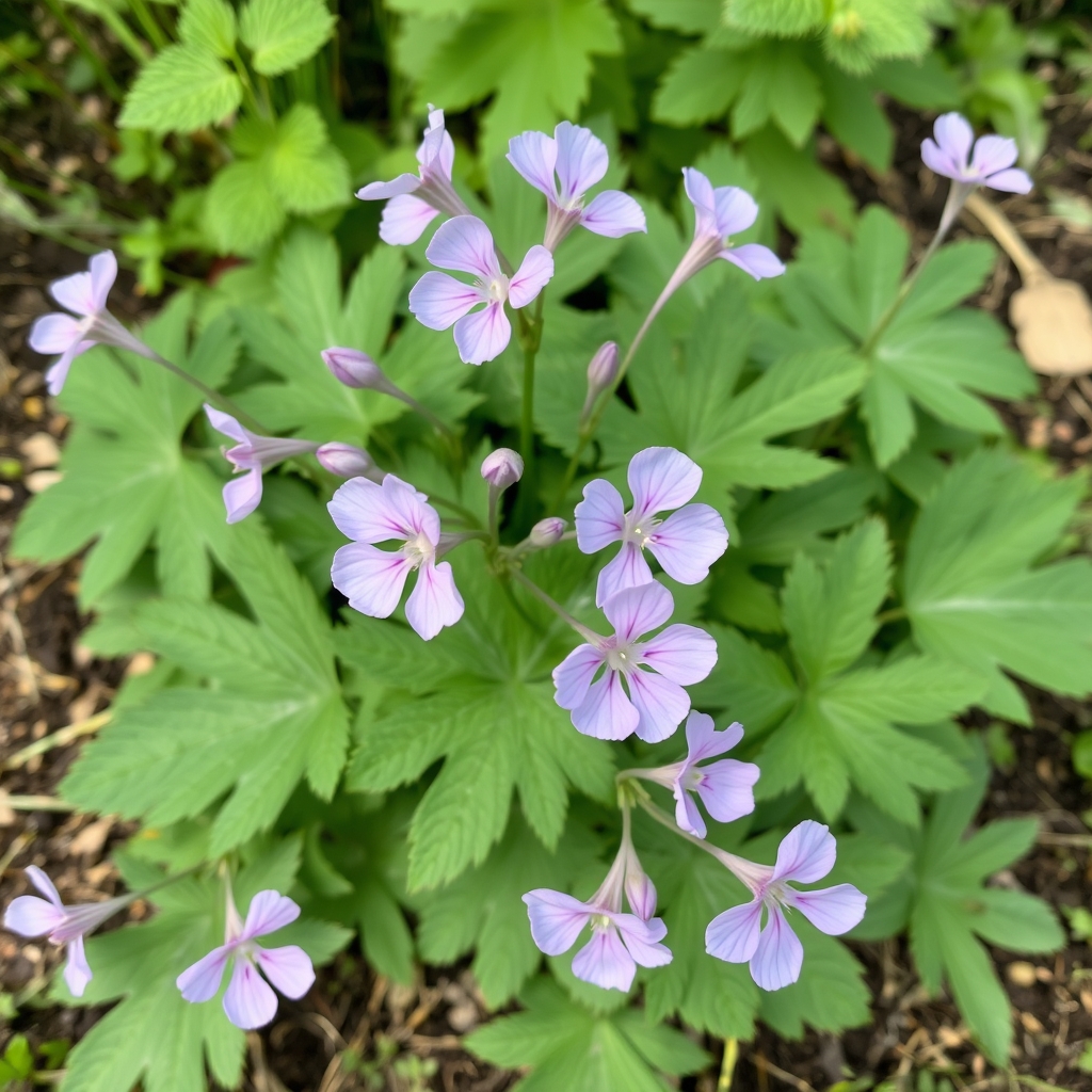 Geranium phaeum Mrs Charles Perrin