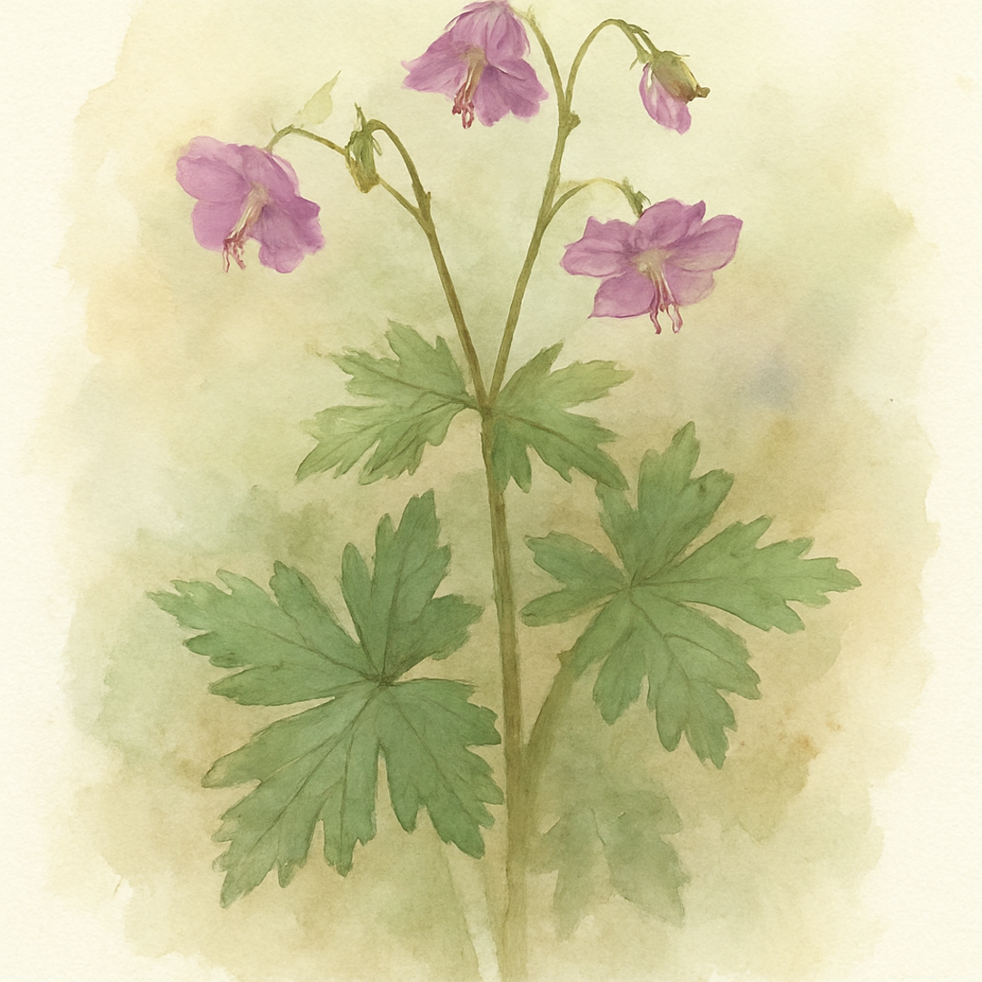 Geranium phaeum Mrs Charles Perrin