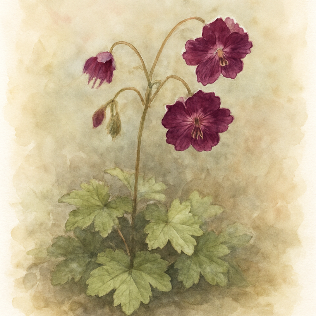 Geranium phaeum 'Nightshade'