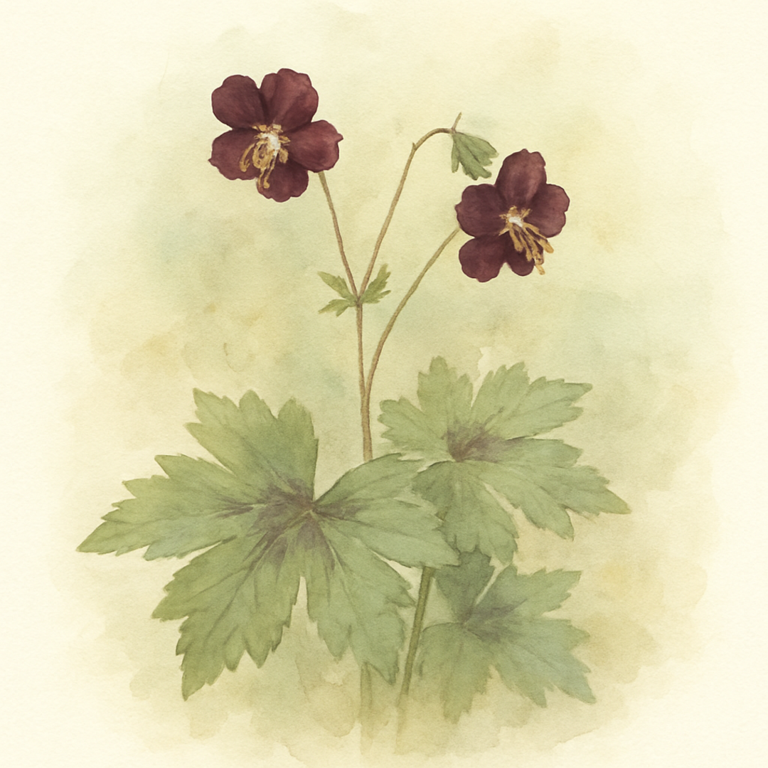Geranium phaeum var. phaeum 'Samobor'