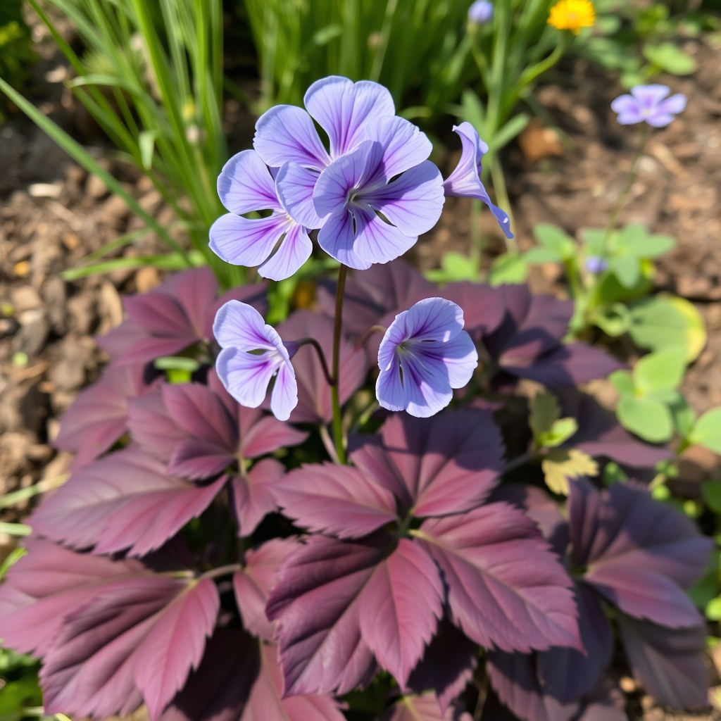 Geranium pratense ‘Dark Leaf Form’