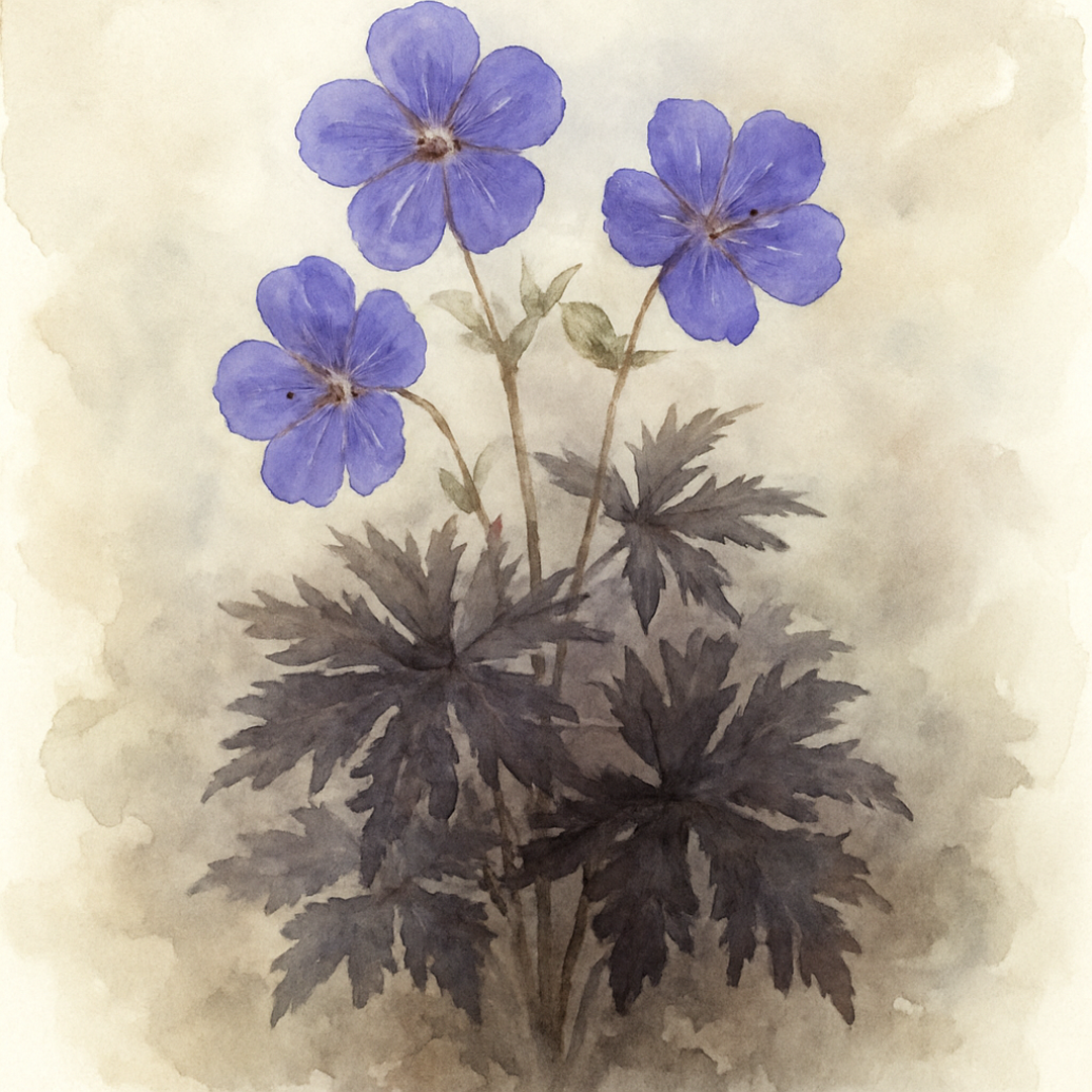 Geranium pratense ‘Black Beauty’