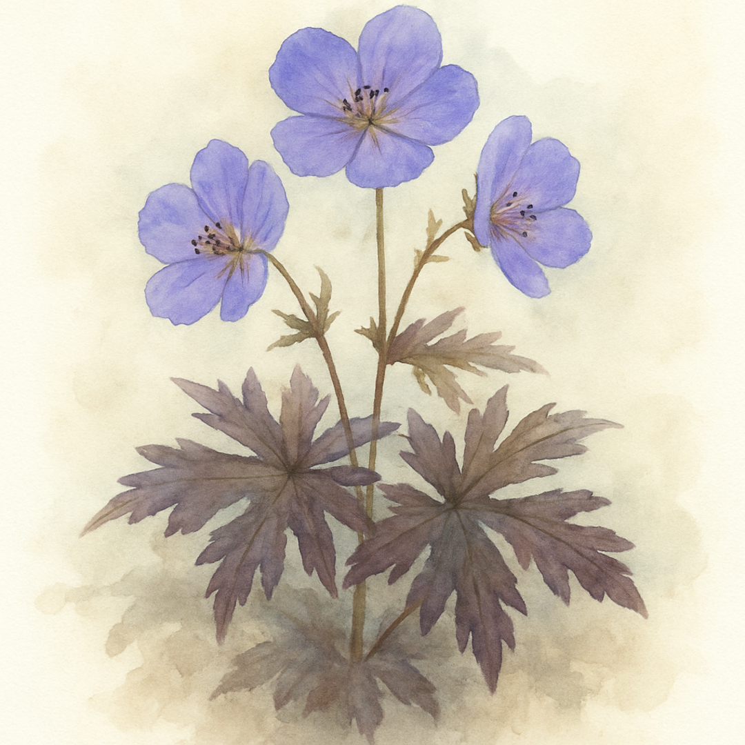 Geranium pratense ‘Dark Reiter’ (Victor Reiter Group)