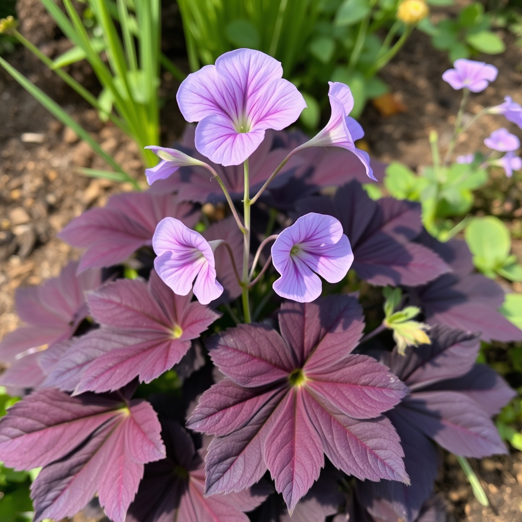 geranium purple ghost