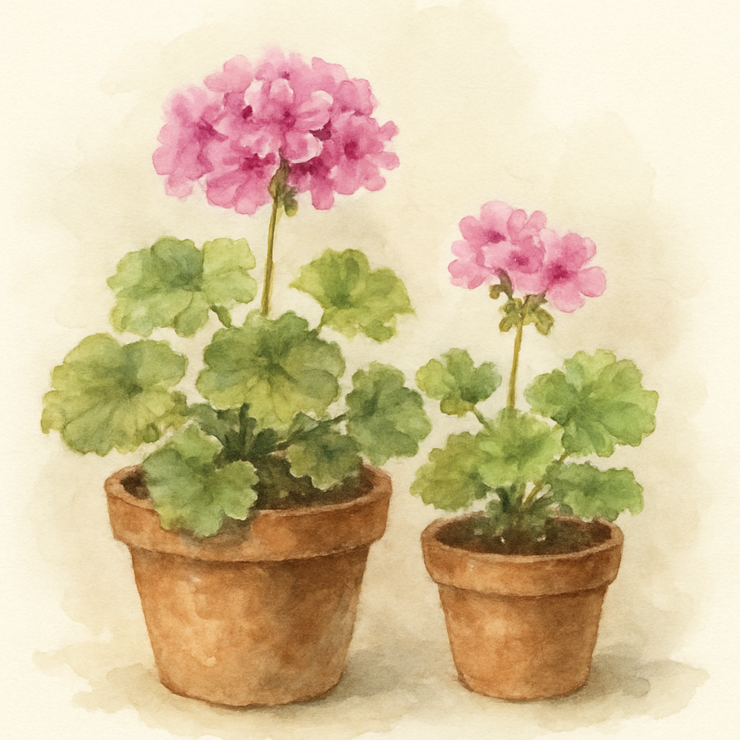 Scented Cola Geranium Pots x 2 | Fragrant Potted Plants