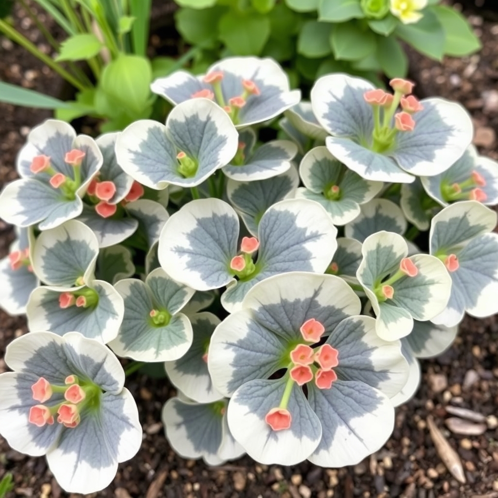 Geranium Variegated Frank Headley Basket Plants