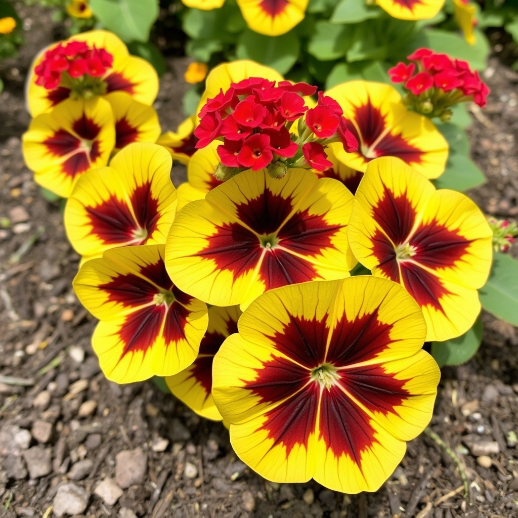 Geranium Variegated Occold Shield Basket Plants