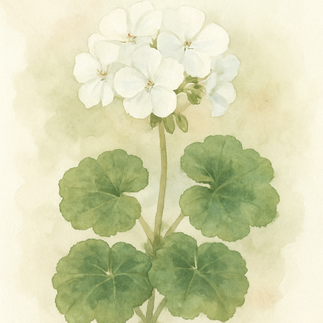 Geranium White Plant