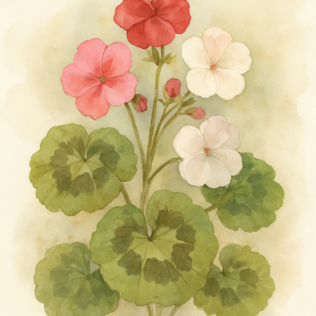 Geranium 'Zonal Bullseye Mixed'