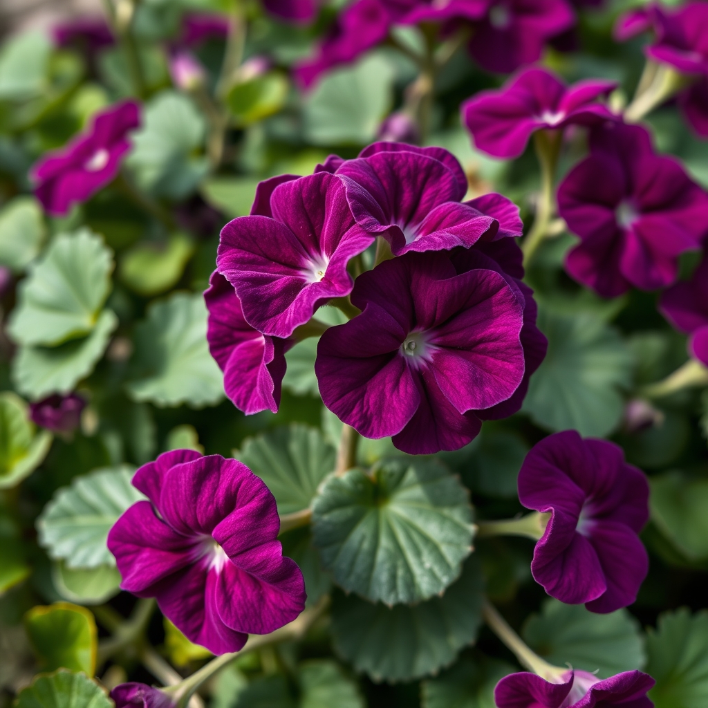 Geranium Zonal Calliope Violet 2 x Pots Beautiful Purple Flowers