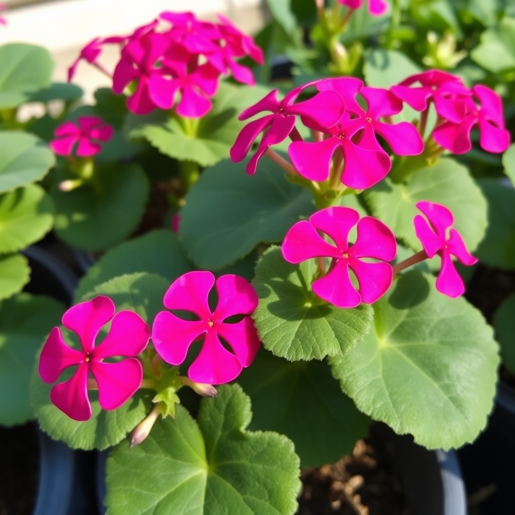 Geranium Zonal Hot Pink Basket Plants