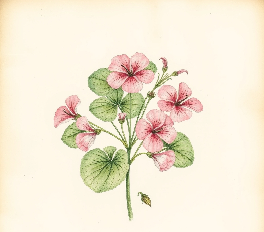 Geranium Zonal Pink Splash Bedding Plants