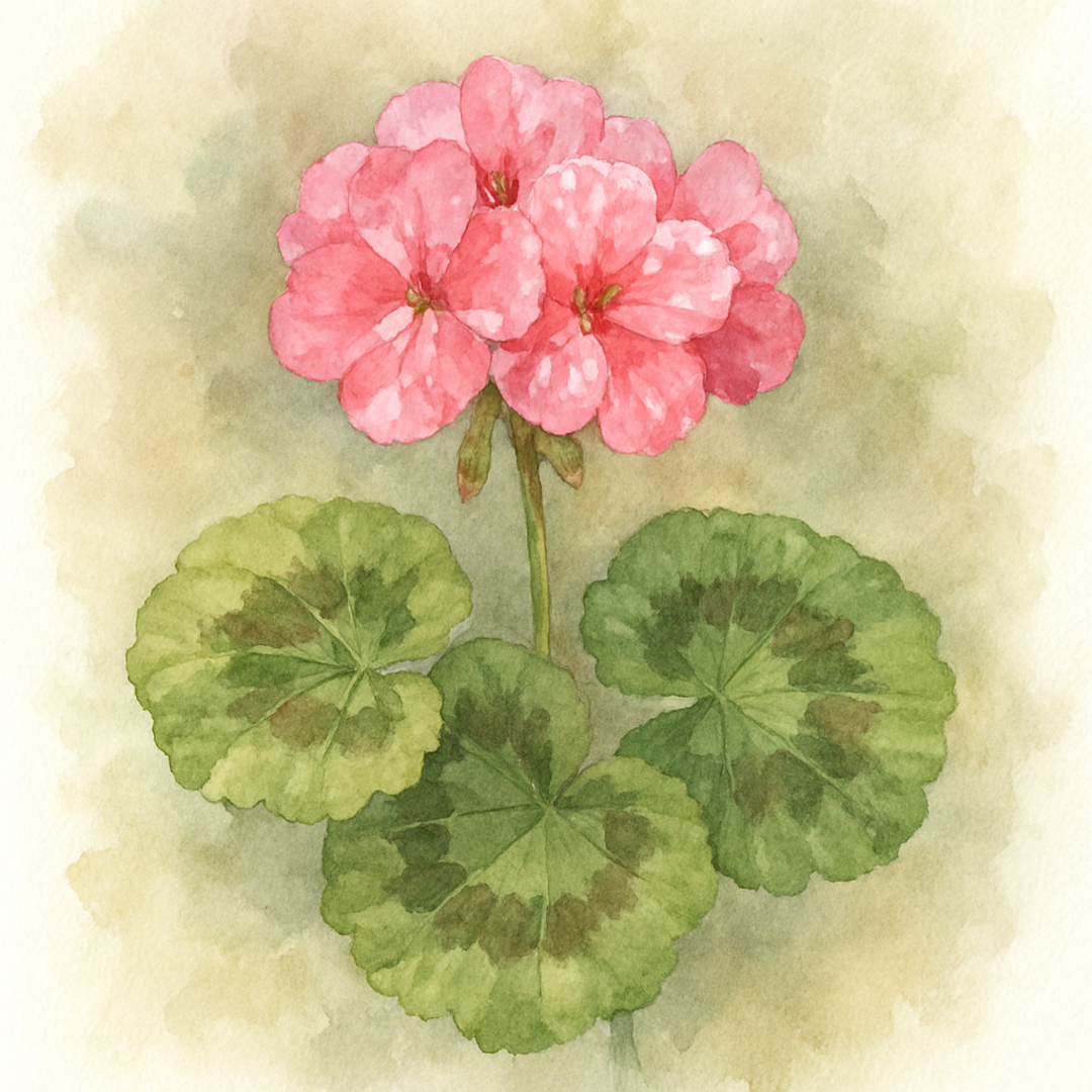 Geranium 'Zonal Pink Splash'