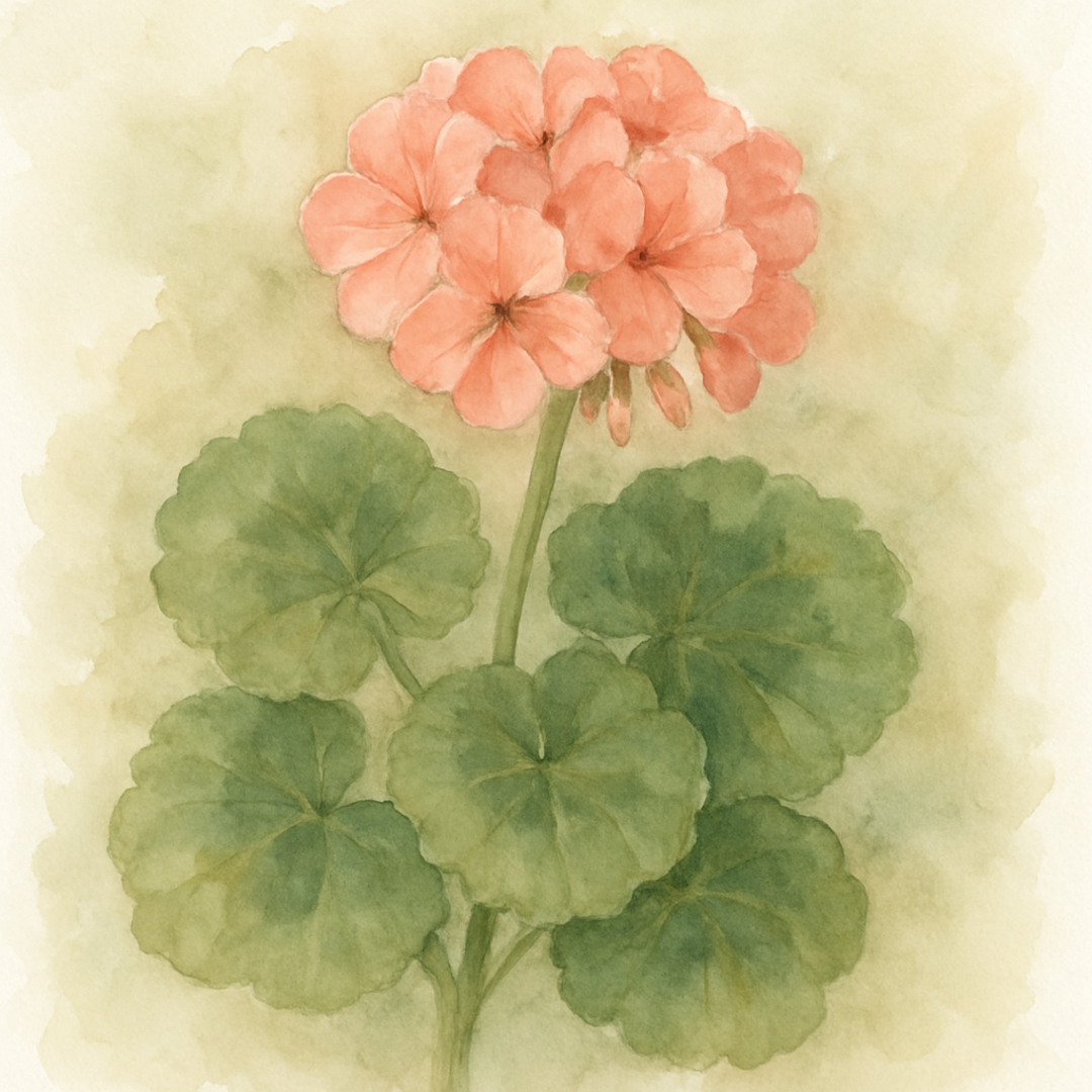 Geranium Zonal Salmon Basket Plants