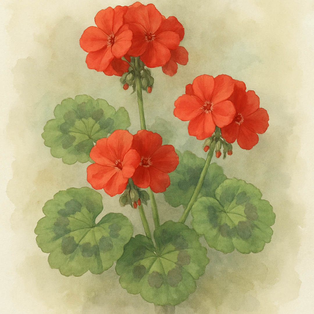 Zonal Scarlet Geranium