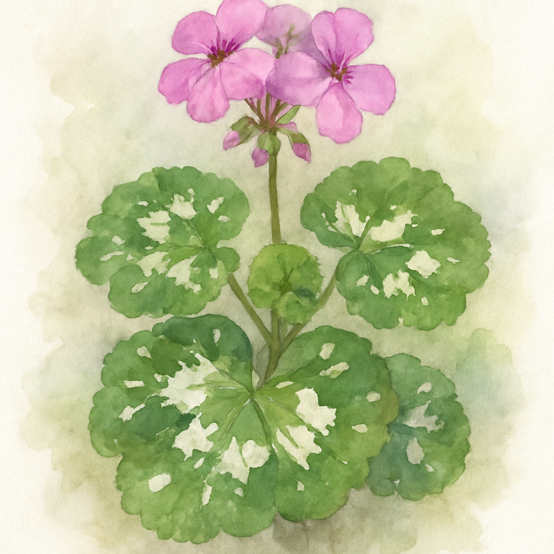 Geranium 'Zonal White Splash'