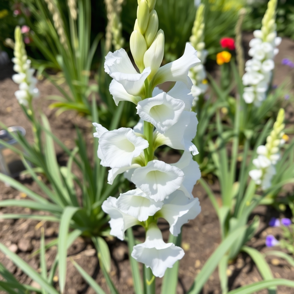 Gladiolus ‘Flevo Snow’