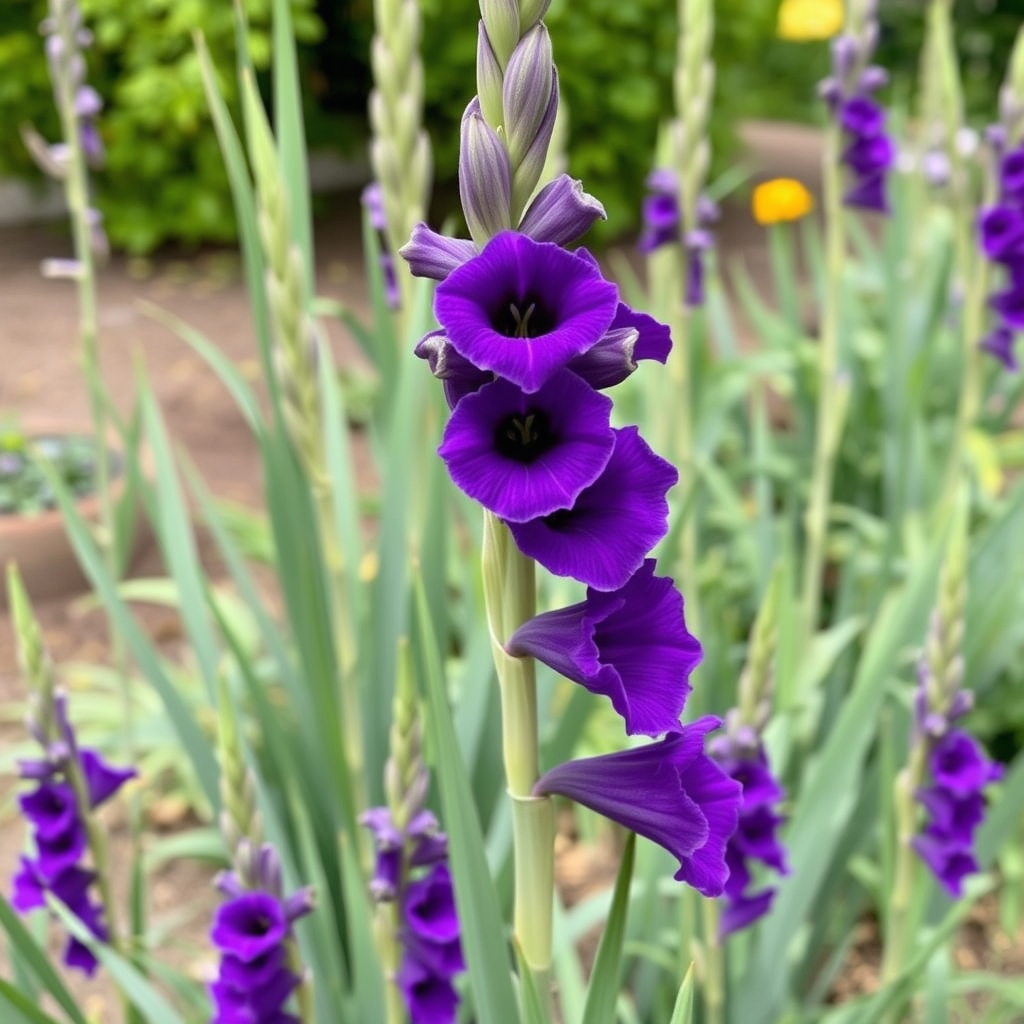 Gladiolus Purple Flora