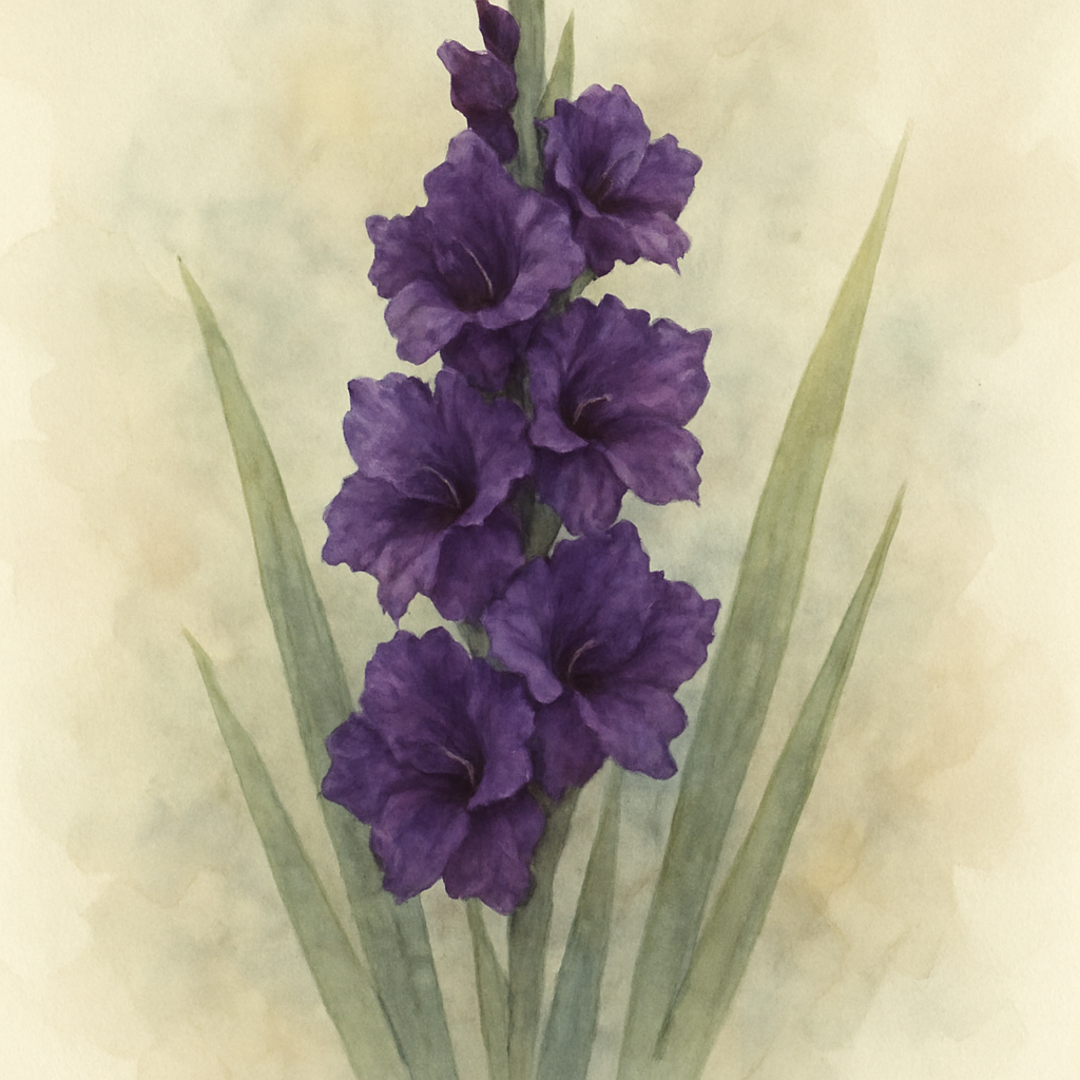 Gladiolus Purple Flora